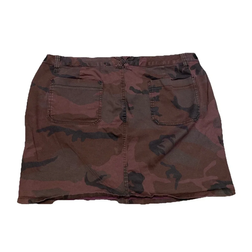 Tripp NYC Purple Camo Mini Skirt 20 Vintage Grunge Punk Y2K Gorpcore Goth Baddie